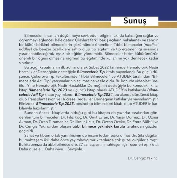 Bilmecelerle Tıp 2025