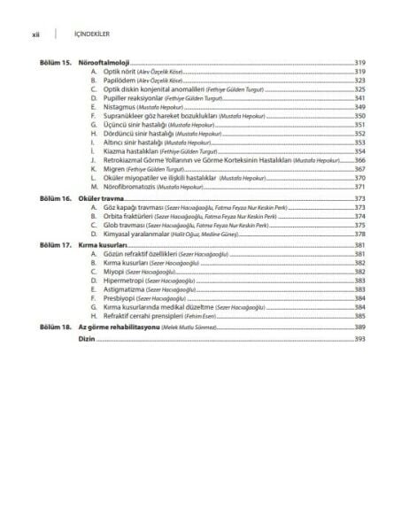 Güncel Bilgiler Işığında Göz Hastalıkları Ders Kitabı