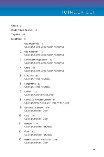 Kanski Klinik Oftalmoloji Özet