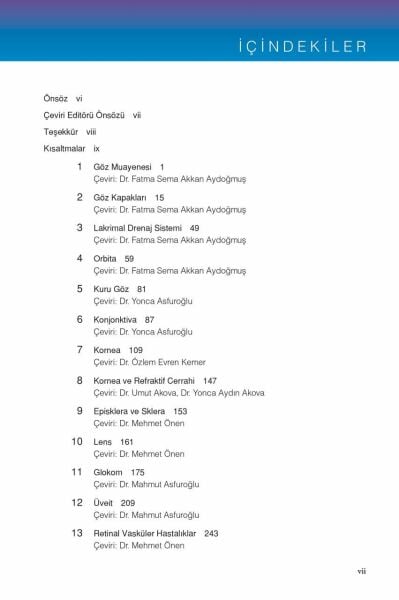 Kanski Klinik Oftalmoloji Özet