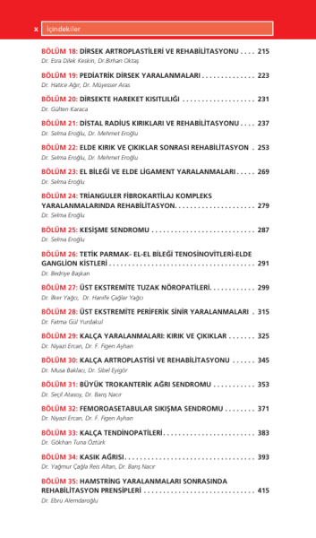 Ortopedik Rehabilitasyon Akıl Notları