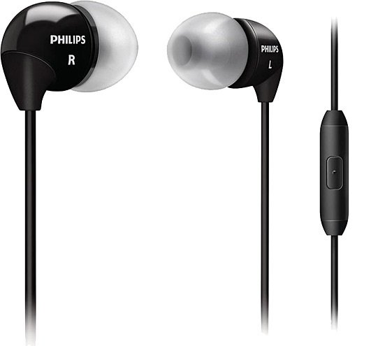 Philips SHE3595 Siyah Mikrofonlu Kulak İçi Kulaklık
