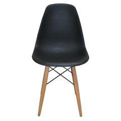 Luna Ağaç Ayaklı 6 ADET Eames Siyah Sandalye SND3014-6SYH