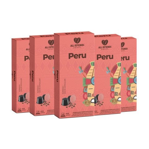 Ali Efendi Kahve Peru Kapsül Kahve Nespresso uyumlu5x10'lu