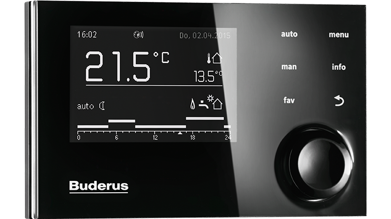 RC310 Buderus Sistem Kumandası -Siyah