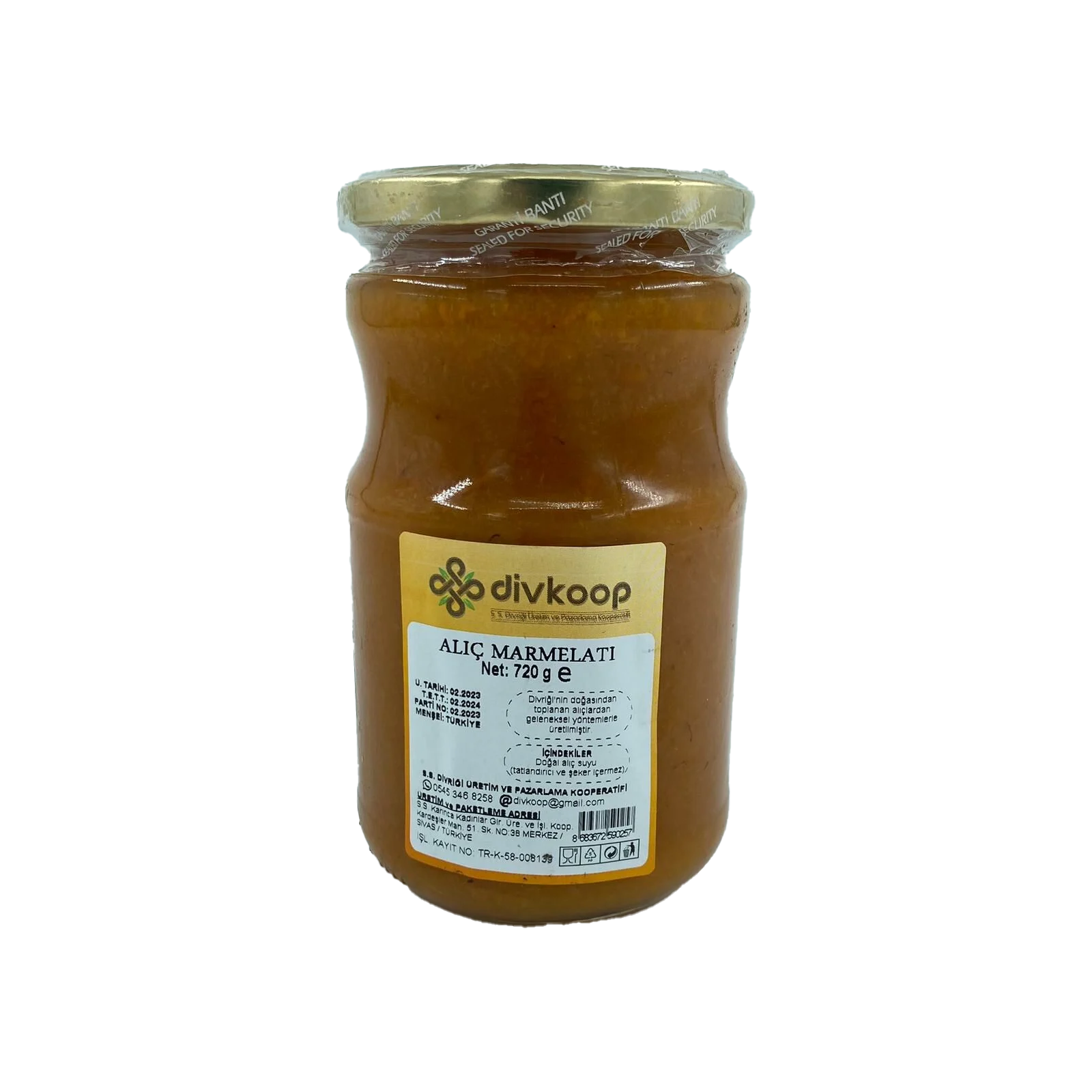 Divkoop Alıç Marmelatı 720 Gr