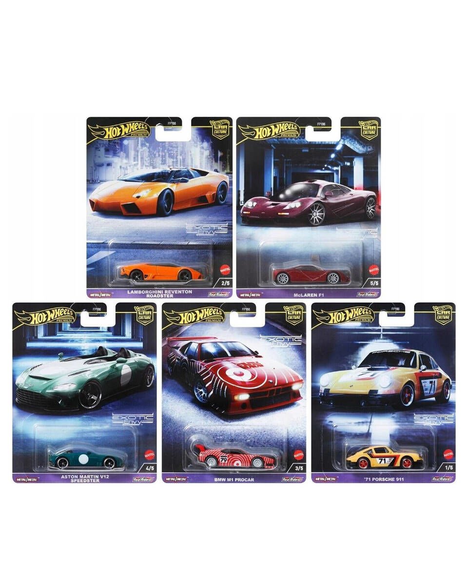 Hot Wheels Premium 2024 Exotic Envy FPY86-977G Serisi 5'li Set