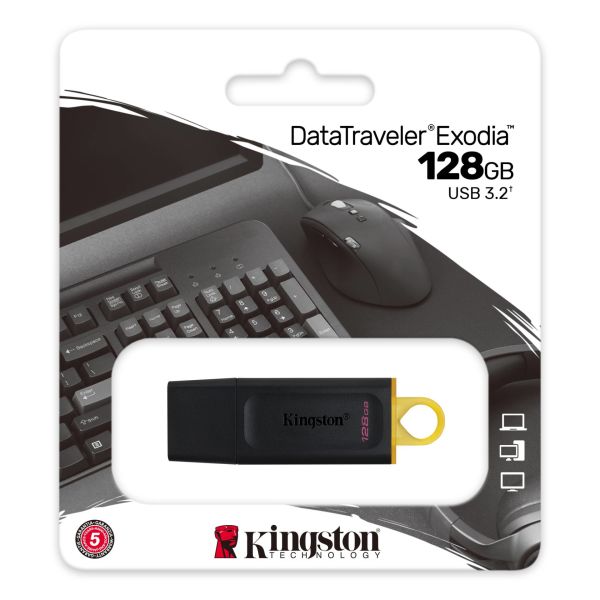 Kingston 128 GB Exodia USB 3.2 Gen1 DTX/128GB USB Bellek