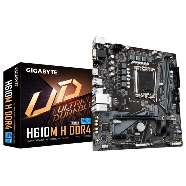 Gigabyte H610M H Intel LGA1700 DDR4 3200Mhz MicroATX Anakart