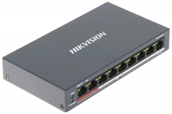 HIKVISION DS-3E0109P-E/M(B) 10/100 8 PORT 60w POE SWITCH