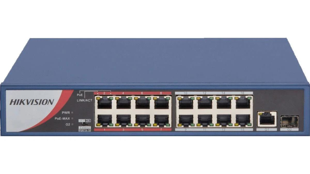 Hikvision DS-3E0318P-E/M(B) 10/100 +1x1000 +1 SFP 135w 16 Port Poe Switch