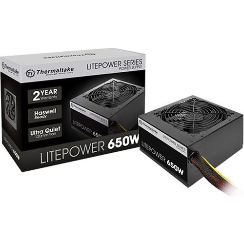 Thermaltake Litepower 650W APFC 12 cm fanlı PSU PS-LTP-0650NPCNEU-2