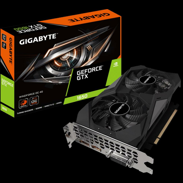 Gigabyte GTX1650 D6 WINDFORCE OC 4G GV-N1656WF2OC-4GD 4GB 128Bit GDDR6 Ekran Kartı