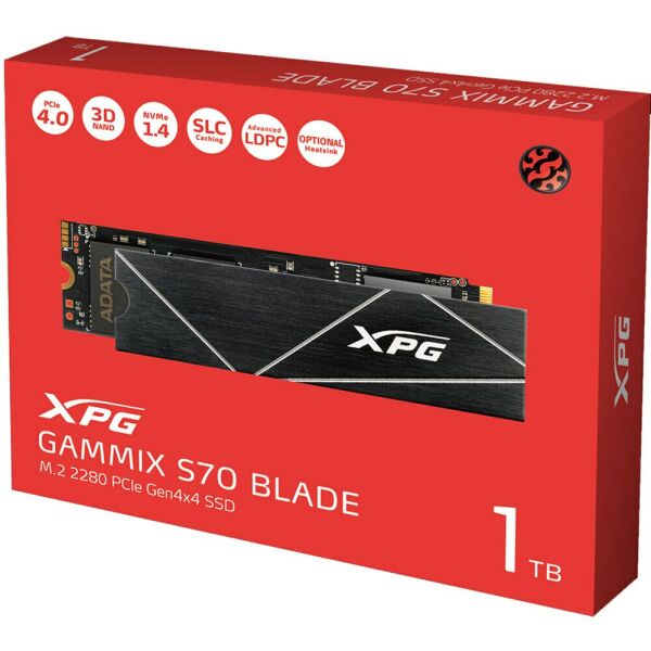 XPG Gammix S70 Blade 1 TB 7400/5500 MB/S PCIe Gen4x4 M.2 NVMe SSD