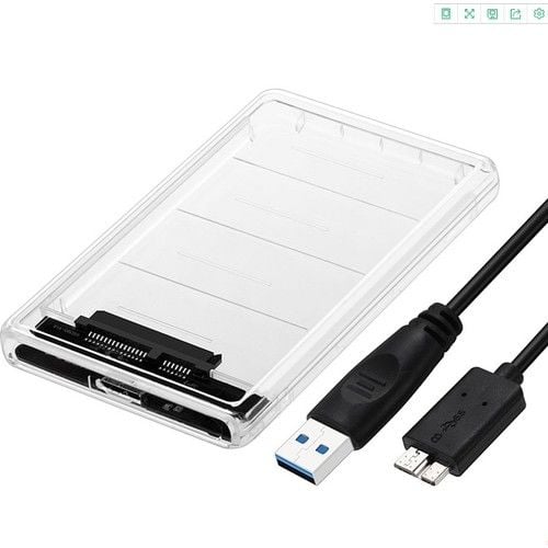 Alfais 4266 2.5'' USB 3.0 Harici SSD Harddisk Şeffaf Taşınabilir HDD Kutusu