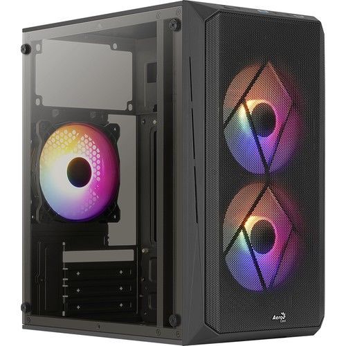 Aerocool CS107 3x12cm FRGB Fanlı Tam Mesh Ön Panel Micro ATX / Mini ITX Oyuncu Kasası