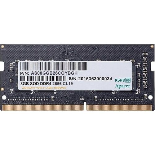 Apacer 8 GB 2666 MHz CL19 DDR4 ES.08G2V.GNH SoDIMM Ram