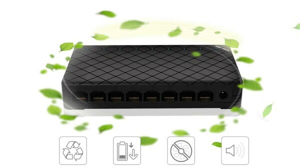 Ruijie Reyee RG-ES08G 8 Port 10/100/1000 Mbps Tak Çalıştır Gigabit Switch