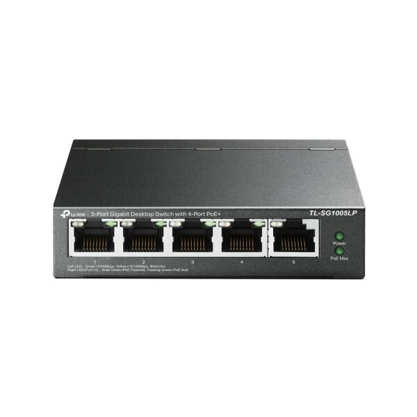 TP-Link TL-SG1005LP 5 Port 10/100/1000 Mbps 40W POE Gigabit Switch