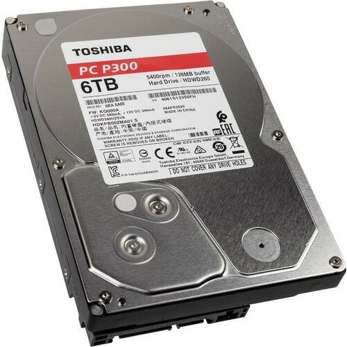 Toshiba P300 HDWD260UZSVA 6 TB 5400 RPM 3.5'' SATA 3.0 Harddisk