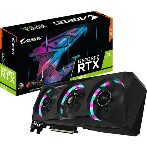 Gigabyte AORUS ELITE RTX3050 8GB 128Bit GDDR6 PCI-E 4.0 Ekran Kartı