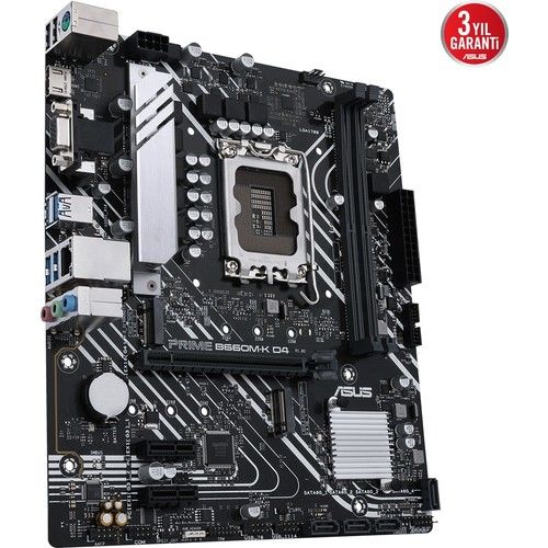 Asus PRIME B660M-K D4 5333mhz(OC) DDR4 M.2 1700p mATX Anakart