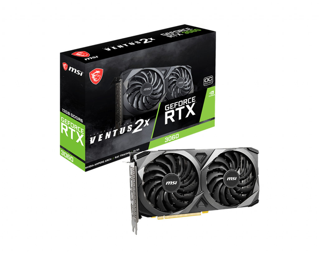 MSI NVIDIA GeForce RTX 3060 VENTUS 2X 12G OC 12 GB GDDR6 192 Bit Ekran Kartı