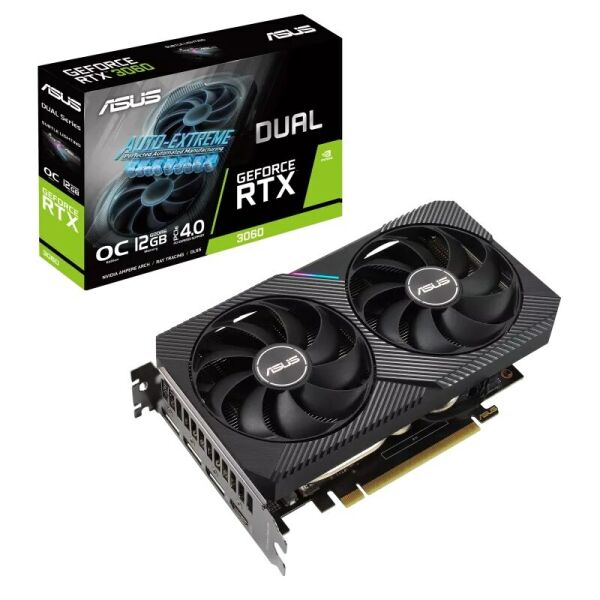 Asus NVIDIA GeForce RTX 3060 V2 OC DUAL-RTX3060-O12G-V2 12GB GDDR6 192Bit Ekran Kartı