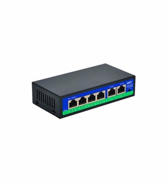 Spy SP-0678PLD 4 Port PoE 2 Port Uplink 250m Aktif PoE Switch