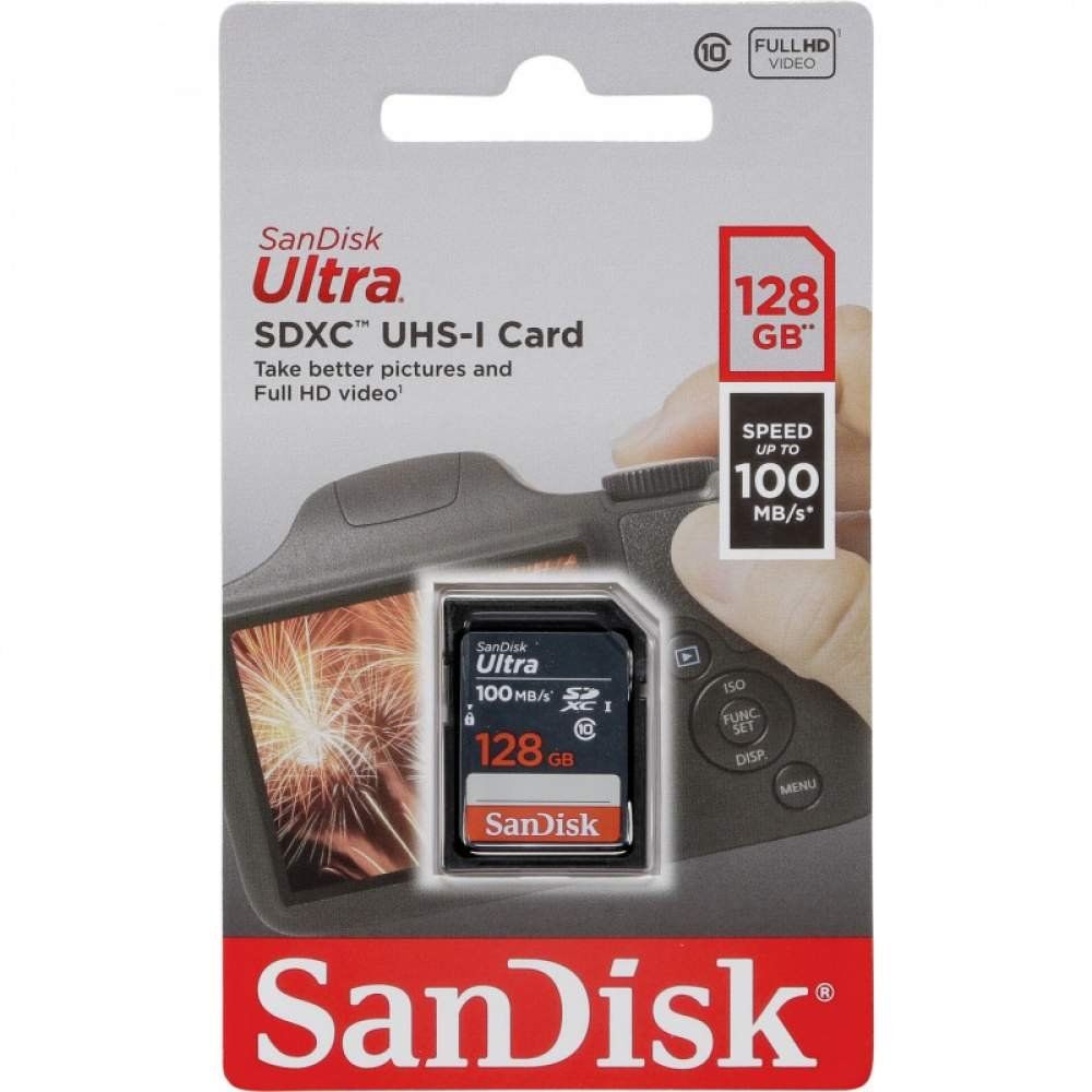 SanDisk Ultra 128 GB 100 MB/s SDXC UHS-I C10 SDSDUNR-128G-GN3IN Hafıza Kartı