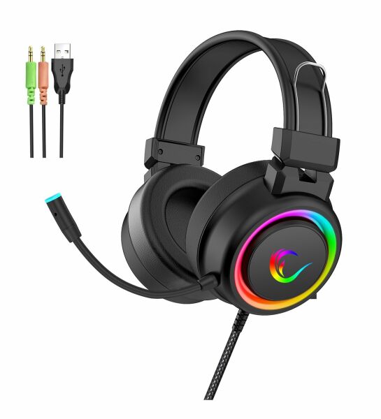 Rampage SN-R10 Alquist RGB 3.5mm Gaming Mikrofonlu Kulaklık Siyah