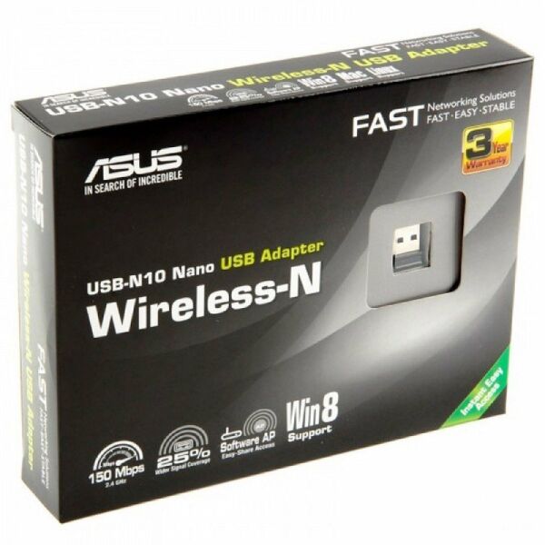 ASUS USB-N10 150 Mbps Kablosuz Nano USB Wifi Ağ Adaptörü