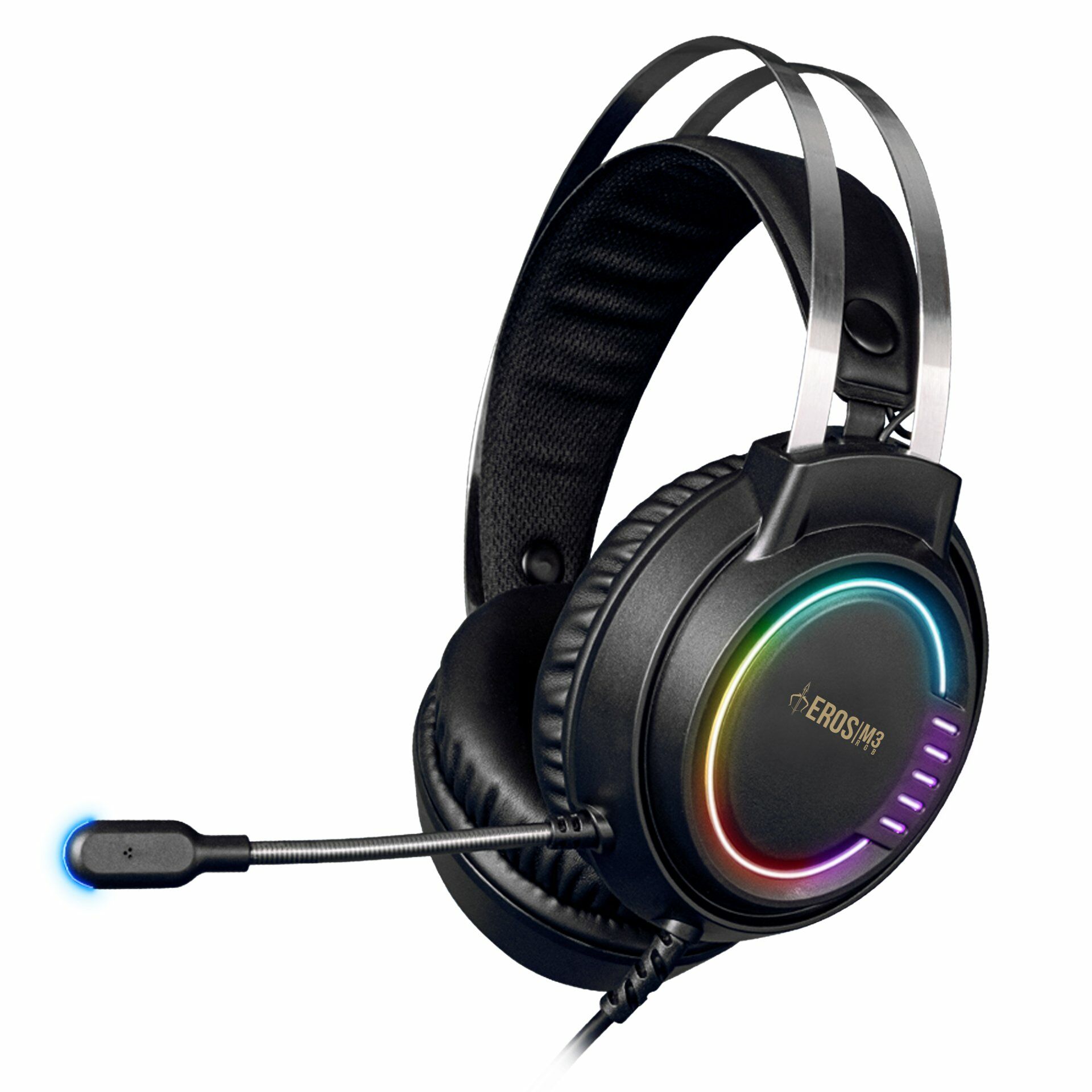 Gamdias Eros-M3 Stereo USB Led Aydınlatma Siyah (PC-PS4) Gaming Mikrofonlu Kulaklık