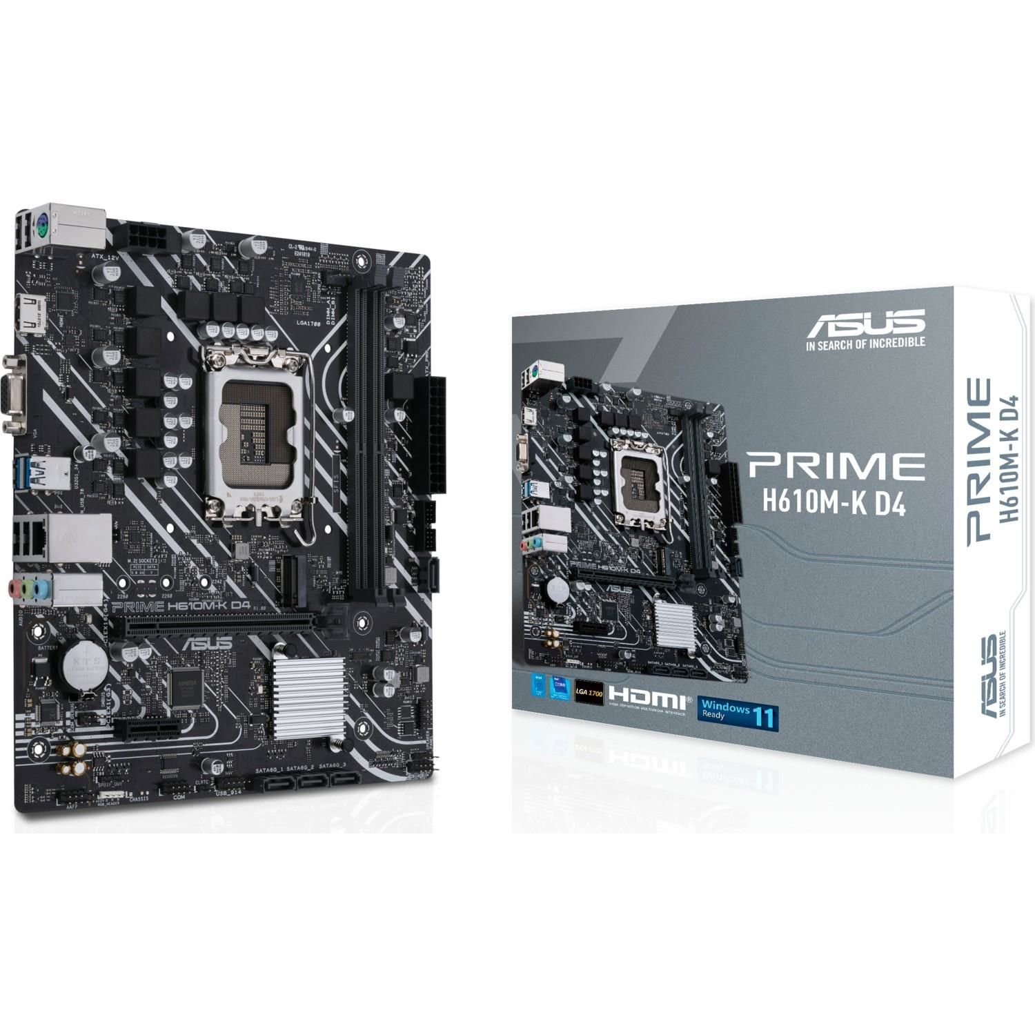 ASUS PRIME H610M-K D4 Intel Soket 1700 DDR4 3200MHz M.2 Anakart