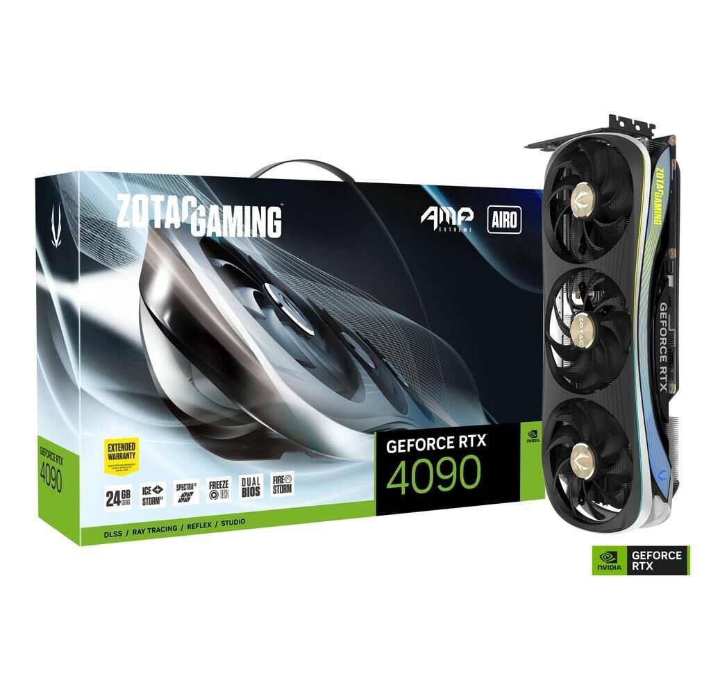 Zotac GeForce RTX 4090 AMP EXTREME AIRO 24GB GDDR6X 384Bit NVIDIA Ekran Kartı