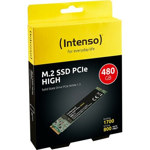 Intenso High 480GB 1700/800MB/s Nvme Pcie M.2 SSD