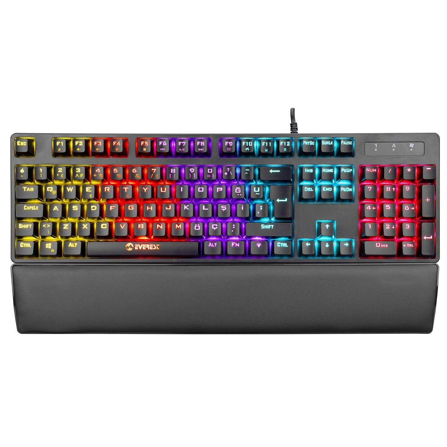 Everest Redcore KB-GX8 RGB Red Switch Kablolu Mekanik Oyuncu Klavyesi