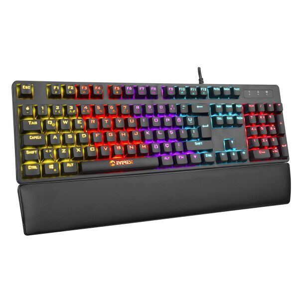 Everest Redcore KB-GX8 RGB Red Switch Kablolu Mekanik Oyuncu Klavyesi