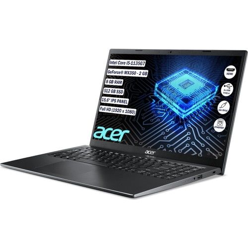 Acer Extensa EX215-54G i5 1135G7 8GB 512GB SSD MX350 2GB FDOS 15.6'' FHD Notebook NX.EGHEY.003