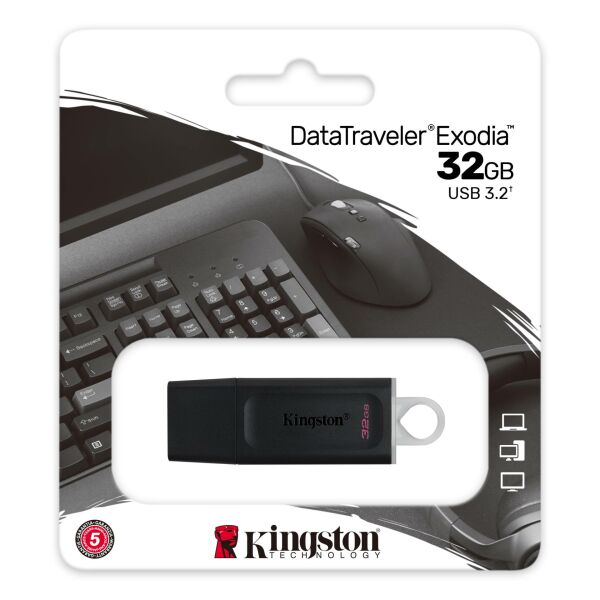 Kingston 32 GB Exodia USB 3.2 Gen1 DTX/32GB USB Bellek