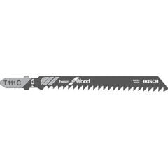 Bosch - Ekonomik Seri Ahşap İçin T 111 C Dekupaj Testeresi Bıçağı - 5'Li Paket
