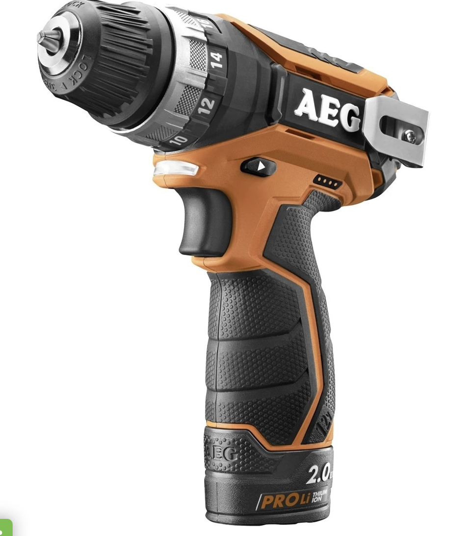 Aeg BS 12 C2 LI Çift Akülü Matkap (Lithium ion 12 V; 2.0 Ah)