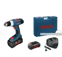 Bosch GSR-36 V-li Lityum Çift Akülü Vidalama