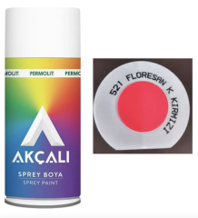 Akçalı Sprey Boya 400 ml 521 Florasan Koyu Kırmızı