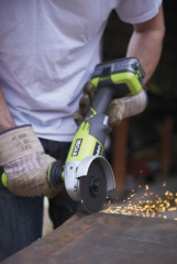 Ryobi R18AG0 Çift 115 mm Avuç Taşlama (Lithium ion 18 V) ( Aküsüz solo model )