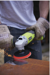 Ryobi R18AG0 Çift 115 mm Avuç Taşlama (Lithium ion 18 V) ( Aküsüz solo model )
