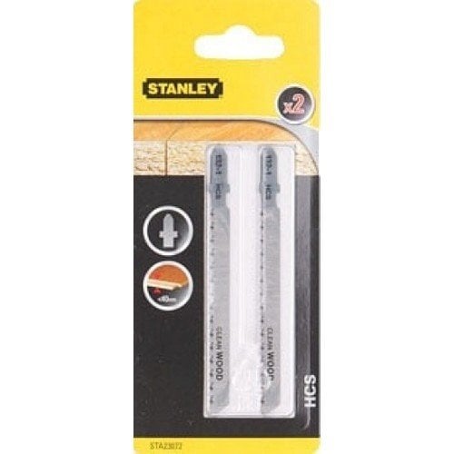 Stanley STA23072 HCS Dekupaj Testere Bıçağı 2'li Paket (Laminat Kesim - T Şaft) 100x2.5mm