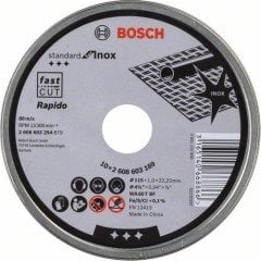 Bosch 115 x 1,0Mm Standard For Inox Rapido 10'lu 2608603254