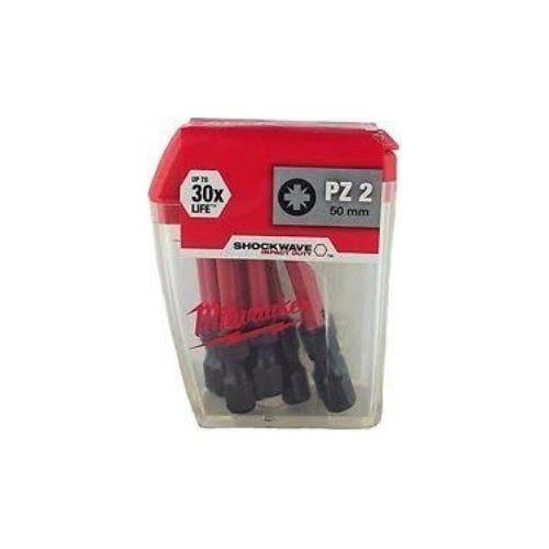 Milwaukee Bits Uç Pz2 50 mm 10'lu Paket Shockwave