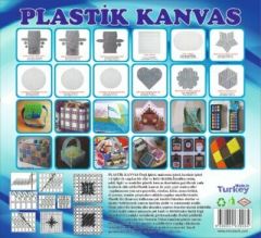 Plastik Kare Kanvas Beyaz (40x36 cm)